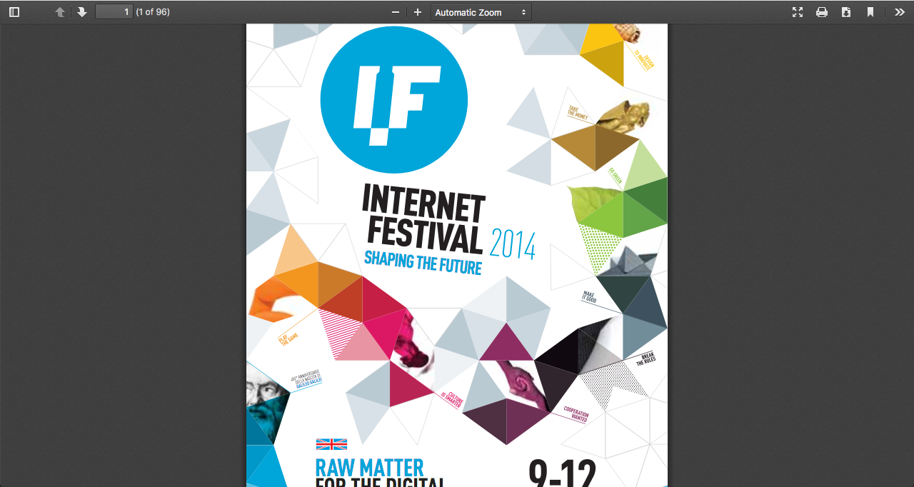Gamification - Internet Festival di Pisa 2014, Programma