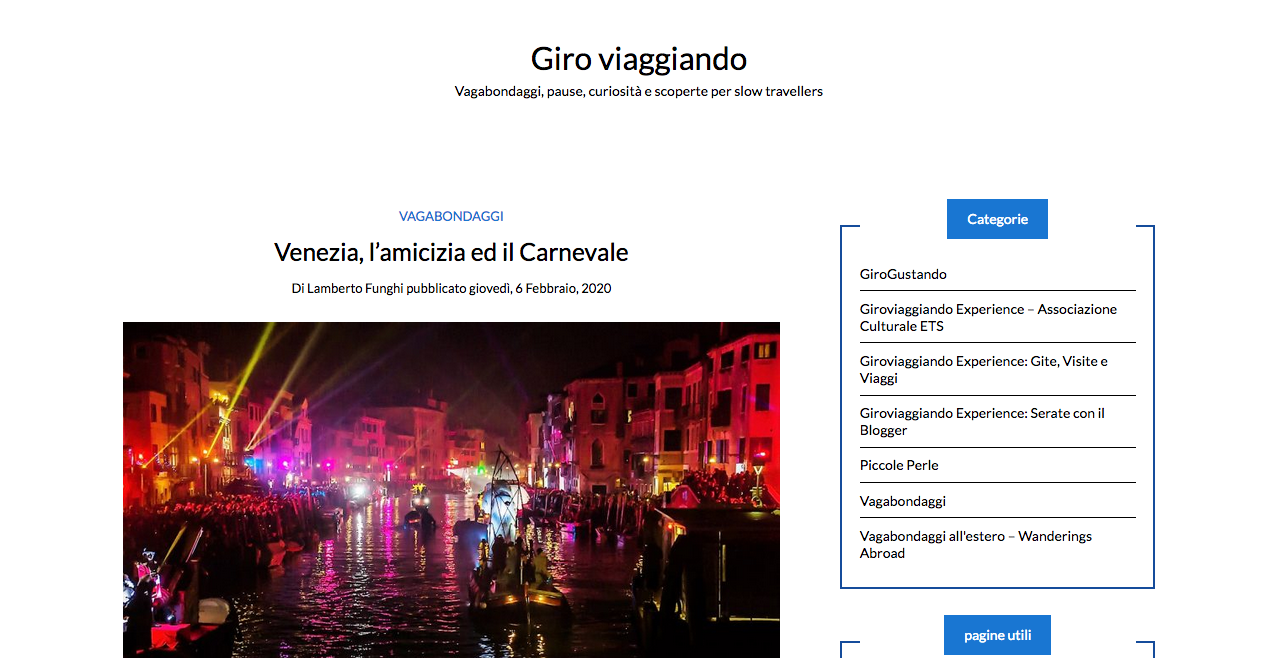 Venezia, l’amicizia ed il Carnevale